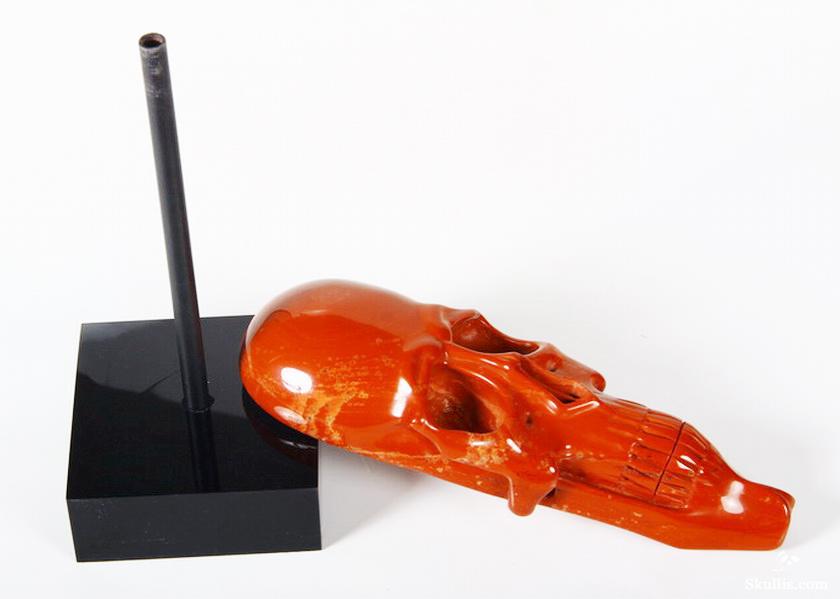 Apr 5, 2015 ACSAD (A Crystal Skull a Day) - Mind Your Head - Red Jasper Elongated Carved Crystal Skull Sculpture with Stand Apr 5, 2015 ACSAD (A Crystal Skull a Day) - Mind Your Head - Red Jasper Elongated Carved Crystal Skull Sculpture with Stand