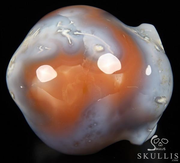 Fine Gemstone Huge 3.1" Mozambique Agate Star Being Female Alien Crystal Skull Companion Hand Carved Gemstone Fine Art Sculpture, Reiki Healing Stone Statue Fine Gemstone Huge 3.1" Mozambique Agate Star Being Female Alien Crystal Skull Companion Hand Carved Gemstone Fine Art Sculpture, Reiki Healing Stone Statue