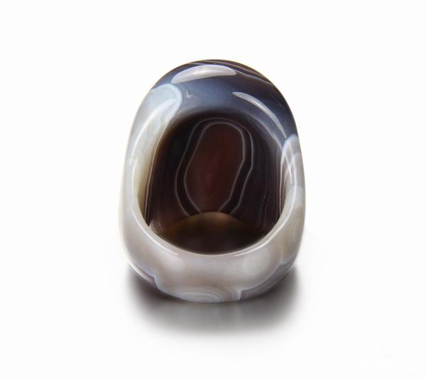 Size 9.5 Fine Gemstone 1.5" Mozambique Agate Carved Crystal Skull Ring #4804492 Size 9.5 Fine Gemstone 1.5" Mozambique Agate Carved Crystal Skull Ring #4804492