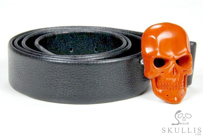 The Vanguard Buckle - Red Jasper Hand Carved Crystal Skull Buckle, Crystal Healing Skull Jewelry, for Women & Men The Vanguard Buckle - Red Jasper Hand Carved Crystal Skull Buckle, Crystal Healing Skull Jewelry, for Women & Men