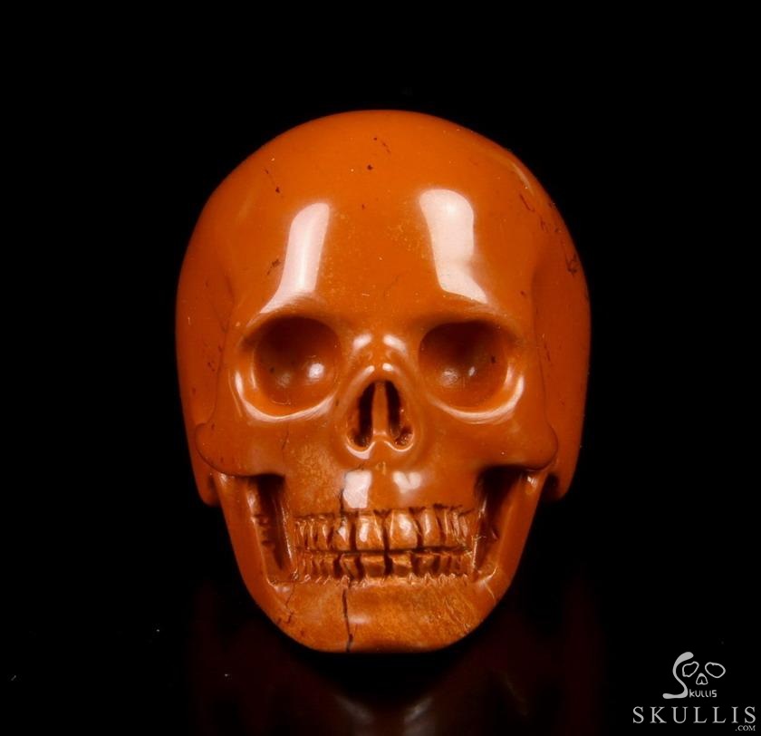 The Poetic Dreamer - US size 11.5 Red Jasper Hand Carved Crystal Skull Ring, Crystal Healing Skull Jewelry, for Women & Men The Poetic Dreamer - US size 11.5 Red Jasper Hand Carved Crystal Skull Ring, Crystal Healing Skull Jewelry, for Women & Men