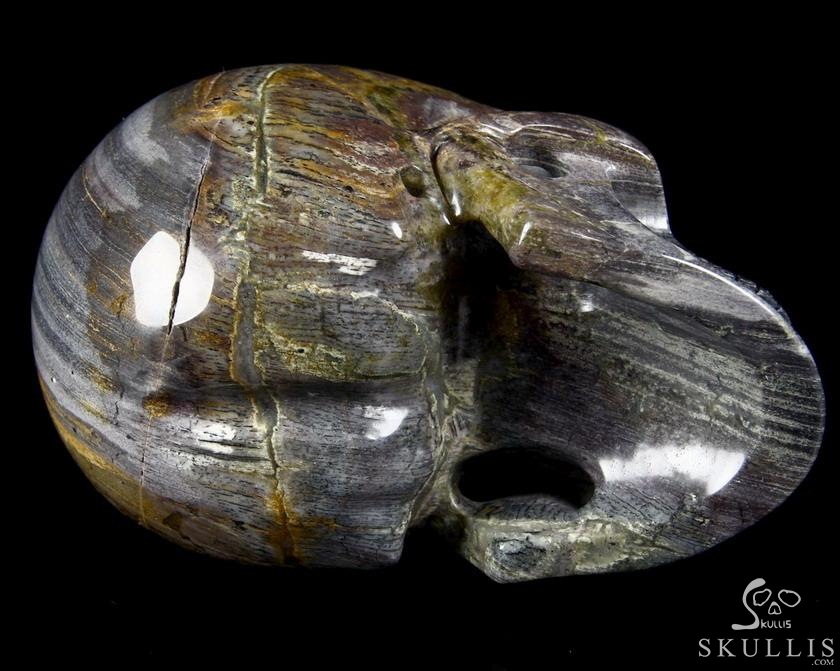 Huge 5.1" Unkown Stone Carved Crystal Skull, Realistic Huge 5.1" Unkown Stone Carved Crystal Skull, Realistic