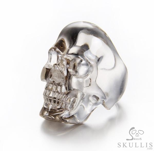 The Poetic Dreamer - US size 5 Smoky Quartz Rock Crystal Hand Carved Skull Ring, Crystal Healing Skull Jewelry, for Women & Men The Poetic Dreamer - US size 5 Smoky Quartz Rock Crystal Hand Carved Skull Ring, Crystal Healing Skull Jewelry, for Women & Men