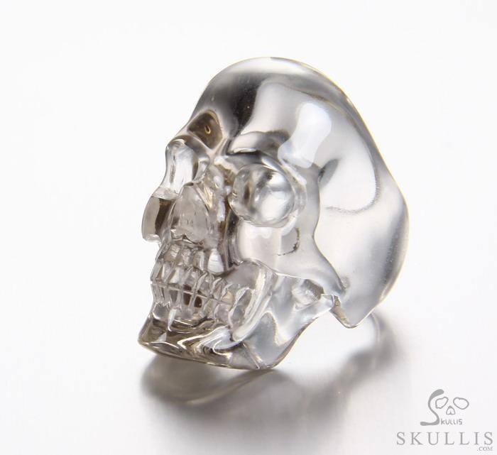 The Poetic Dreamer - US size 5 Smoky Quartz Rock Crystal Hand Carved Skull Ring, Crystal Healing Skull Jewelry, for Women & Men The Poetic Dreamer - US size 5 Smoky Quartz Rock Crystal Hand Carved Skull Ring, Crystal Healing Skull Jewelry, for Women & Men