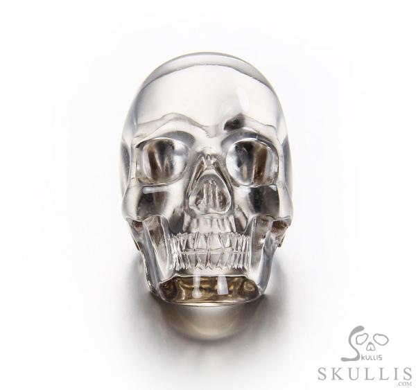 The Poetic Dreamer - US size 5 Smoky Quartz Rock Crystal Hand Carved Skull Ring, Crystal Healing Skull Jewelry, for Women & Men The Poetic Dreamer - US size 5 Smoky Quartz Rock Crystal Hand Carved Skull Ring, Crystal Healing Skull Jewelry, for Women & Men