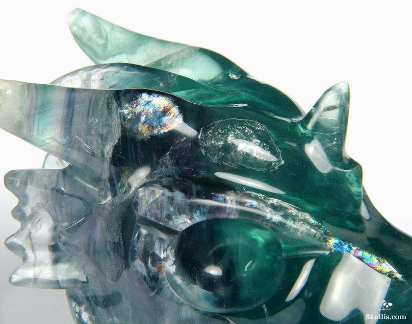 Nice Gemstone Huge 5.5" Fluorite Carved Crystal Skull Nice Gemstone Huge 5.5" Fluorite Carved Crystal Skull