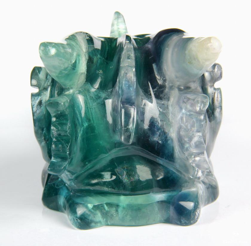 Nice Gemstone Huge 5.5" Fluorite Carved Crystal Skull Nice Gemstone Huge 5.5" Fluorite Carved Crystal Skull