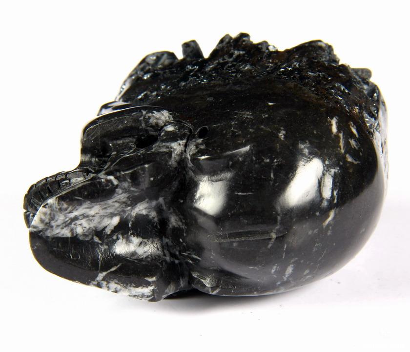 Nice Mineral 2.6" Stibnite Carved Crystal Skull Nice Mineral 2.6" Stibnite Carved Crystal Skull