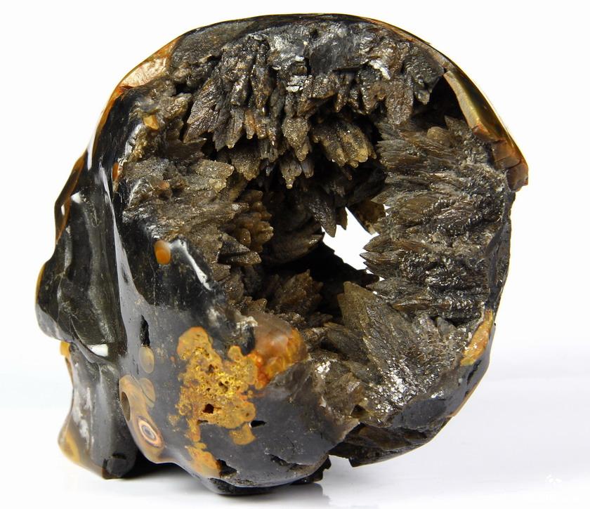 Nice Huge 3.7" Empire Red Agate Geode Carved Crystal Skull Nice Huge 3.7" Empire Red Agate Geode Carved Crystal Skull
