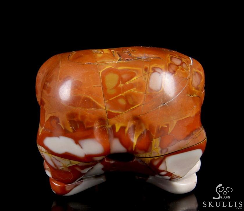 4.7" Red Noreena Jasper Hand Carved Crystal Raven Skull Pendant, Crystal Healing Skull Jewelry, for Women & Men 4.7" Red Noreena Jasper Hand Carved Crystal Raven Skull Pendant, Crystal Healing Skull Jewelry, for Women & Men