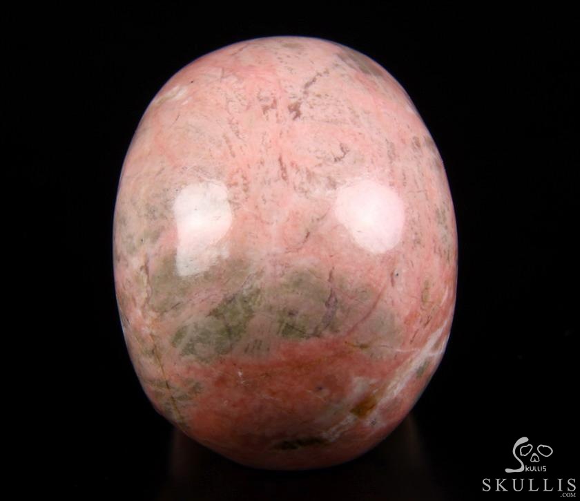 2.1" Pink & White Rhodonite Carved Crystal Skull, Realistic 2.1" Pink & White Rhodonite Carved Crystal Skull, Realistic