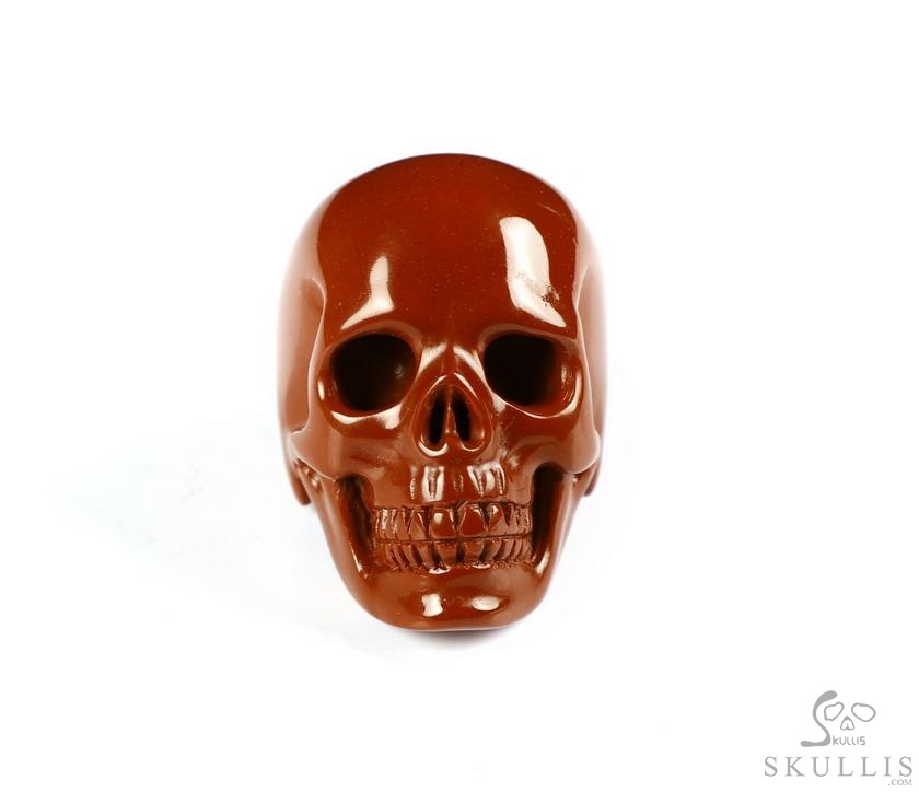 The Poetic Dreamer - US size 8 Red Jasper Hand Carved Crystal Skull Ring, Crystal Healing Skull Jewelry, for Women & Men The Poetic Dreamer - US size 8 Red Jasper Hand Carved Crystal Skull Ring, Crystal Healing Skull Jewelry, for Women & Men