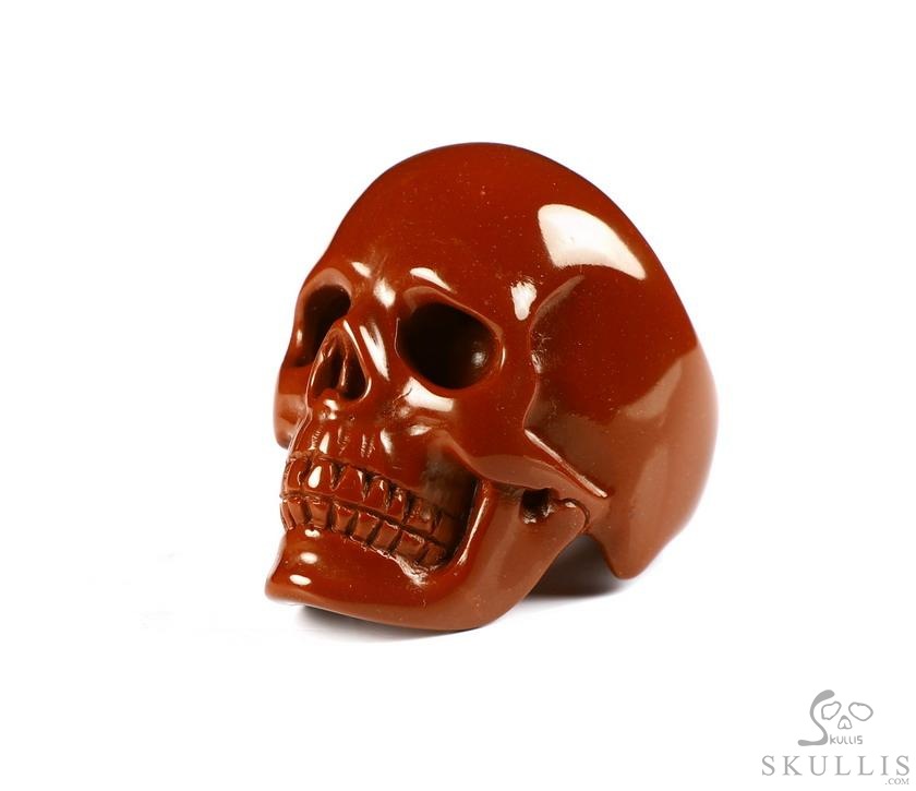 The Poetic Dreamer - US size 8 Red Jasper Hand Carved Crystal Skull Ring, Crystal Healing Skull Jewelry, for Women & Men The Poetic Dreamer - US size 8 Red Jasper Hand Carved Crystal Skull Ring, Crystal Healing Skull Jewelry, for Women & Men