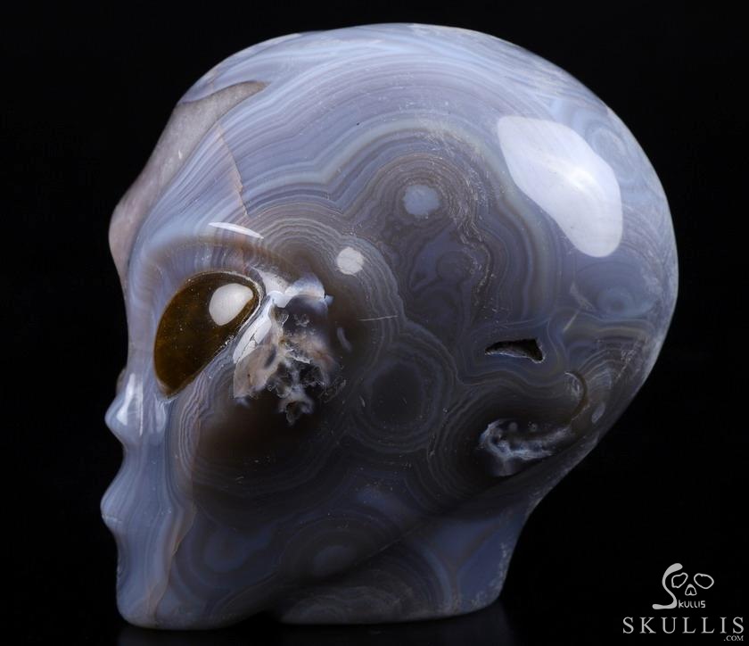 Huge 4.3" Agate Amethyst Geode Star Being Female Alien Crystal Skull Companion With Tiger Eye Eyes, CHand Carved Gemstone Fine Art Sculpture,, Reiki Healing Stone Statue Huge 4.3" Agate Amethyst Geode Star Being Female Alien Crystal Skull Companion With Tiger Eye Eyes, CHand Carved Gemstone Fine Art Sculpture,, Reiki Healing Stone Statue