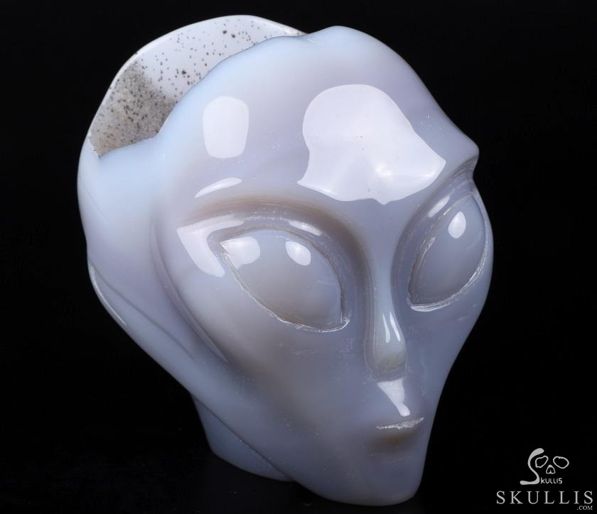 Unique 3.9" Agate Geode Star Being Female Alien Crystal Skull Companion, Hand Carved Gemstone Fine Art Sculpture,, Reiki Healing Stone Statue Unique 3.9" Agate Geode Star Being Female Alien Crystal Skull Companion, Hand Carved Gemstone Fine Art Sculpture,, Reiki Healing Stone Statue