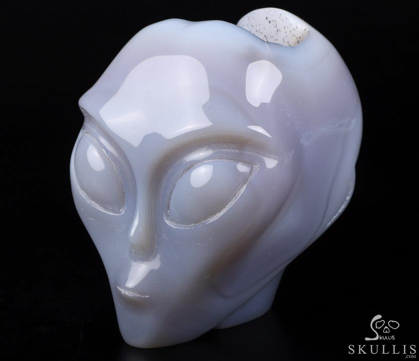 Unique 3.9" Agate Geode Star Being Female Alien Crystal Skull Companion, Hand Carved Gemstone Fine Art Sculpture,, Reiki Healing Stone Statue Unique 3.9" Agate Geode Star Being Female Alien Crystal Skull Companion, Hand Carved Gemstone Fine Art Sculpture,, Reiki Healing Stone Statue