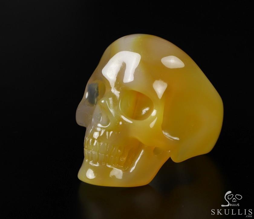 The Poetic Dreamer - US size 9 Carnelian Hand Carved Crystal Skull Ring, Crystal Healing Skull Jewelry, for Women & Men The Poetic Dreamer - US size 9 Carnelian Hand Carved Crystal Skull Ring, Crystal Healing Skull Jewelry, for Women & Men
