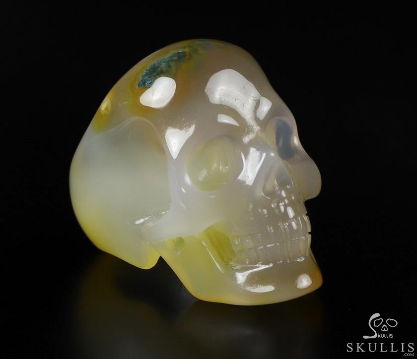 The Poetic Dreamer - US size 8 Carnelian Hand Carved Crystal Skull Ring, Crystal Healing Skull Jewelry, for Women & Men The Poetic Dreamer - US size 8 Carnelian Hand Carved Crystal Skull Ring, Crystal Healing Skull Jewelry, for Women & Men