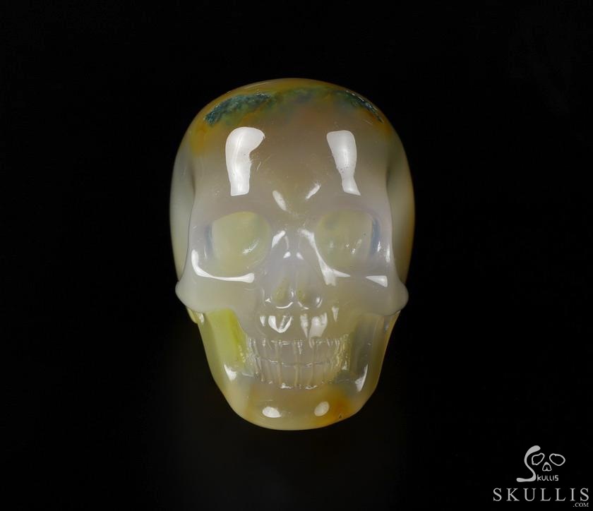 The Poetic Dreamer - US size 8 Carnelian Hand Carved Crystal Skull Ring, Crystal Healing Skull Jewelry, for Women & Men The Poetic Dreamer - US size 8 Carnelian Hand Carved Crystal Skull Ring, Crystal Healing Skull Jewelry, for Women & Men