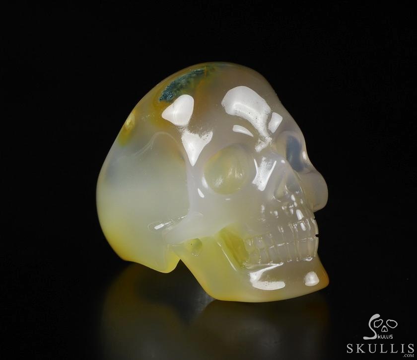 The Poetic Dreamer - US size 8 Carnelian Hand Carved Crystal Skull Ring, Crystal Healing Skull Jewelry, for Women & Men The Poetic Dreamer - US size 8 Carnelian Hand Carved Crystal Skull Ring, Crystal Healing Skull Jewelry, for Women & Men