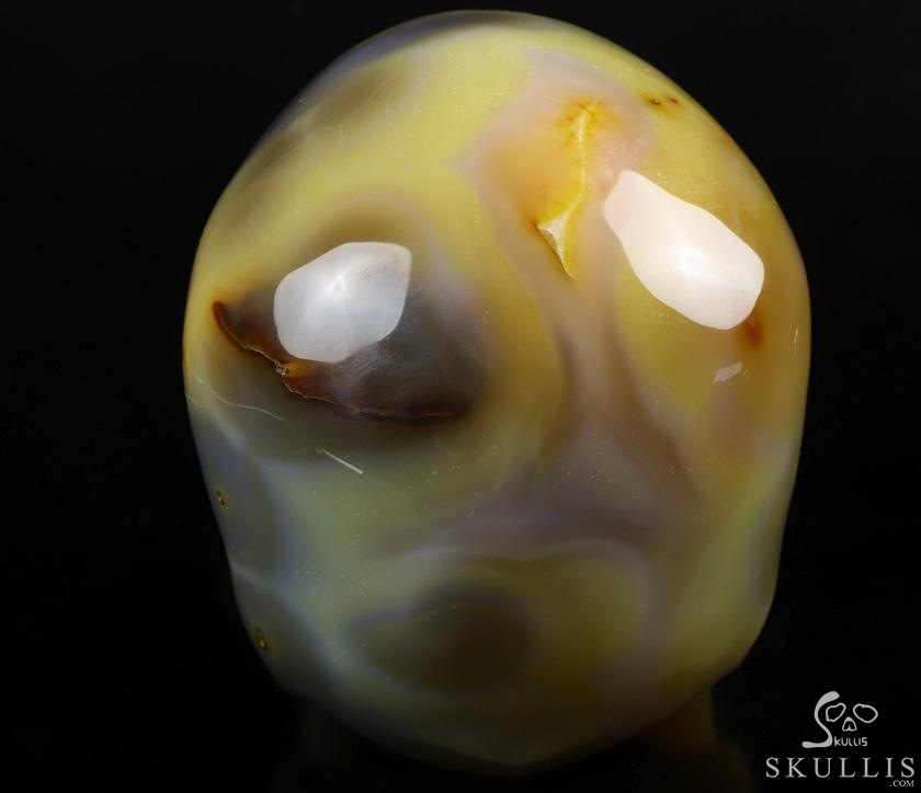Gemstone Lifesized 6.7" Agate Carved Crystal Skull,Super Realistic, Crystal Healing Gemstone Lifesized 6.7" Agate Carved Crystal Skull,Super Realistic, Crystal Healing