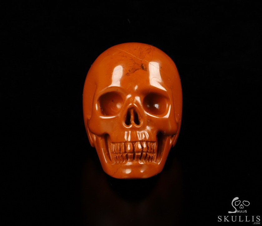 The Poetic Dreamer - US size 9 Red Jasper Hand Carved Crystal Skull Ring, Crystal Healing Skull Jewelry, for Women & Men The Poetic Dreamer - US size 9 Red Jasper Hand Carved Crystal Skull Ring, Crystal Healing Skull Jewelry, for Women & Men
