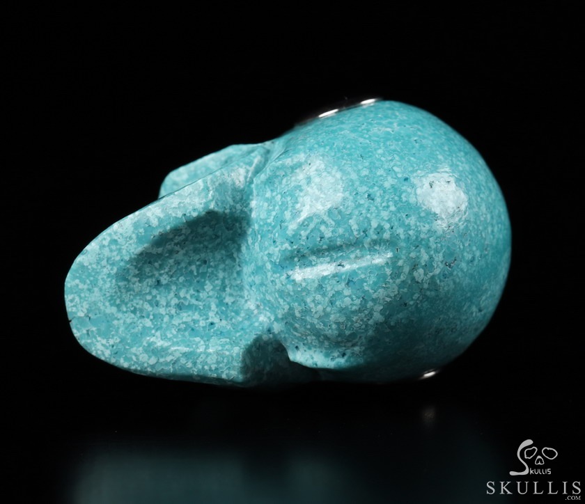 Skullis Signature 1.1" Turquoise Hand Carved Crystal Skull Pendant, Crystal Healing Skull Jewelry, for Women & Men Skullis Signature 1.1" Turquoise Hand Carved Crystal Skull Pendant, Crystal Healing Skull Jewelry, for Women & Men