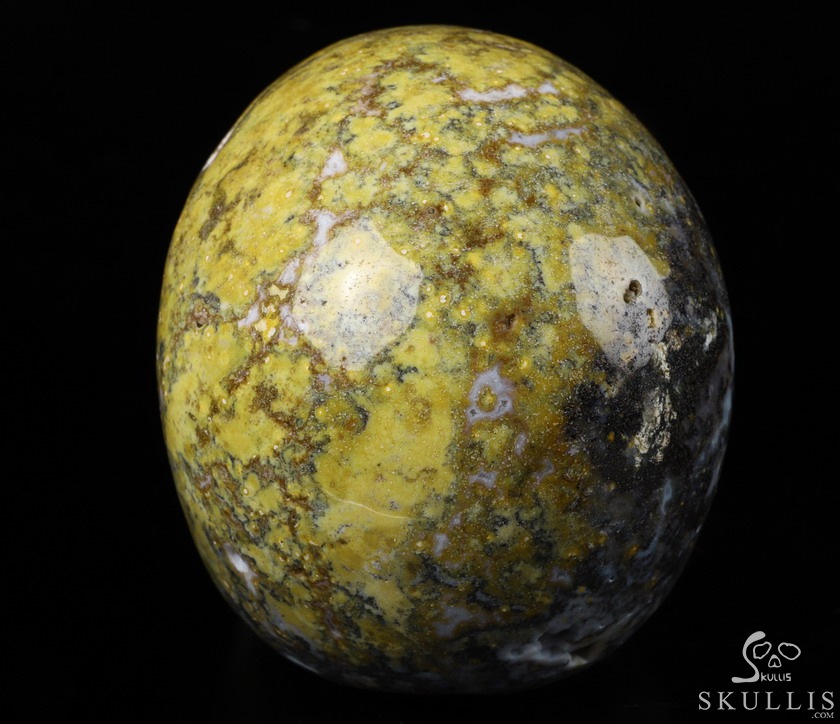 Huge 5.2" Yellow Ocean Agate Carved Crystal Skull,Realistic, Crystal Healing Huge 5.2" Yellow Ocean Agate Carved Crystal Skull,Realistic, Crystal Healing