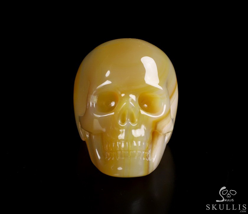 The Poetic Dreamer - US size 10 Agate Hand Carved Crystal Skull Ring, Crystal Healing Skull Jewelry, for Women & Men The Poetic Dreamer - US size 10 Agate Hand Carved Crystal Skull Ring, Crystal Healing Skull Jewelry, for Women & Men