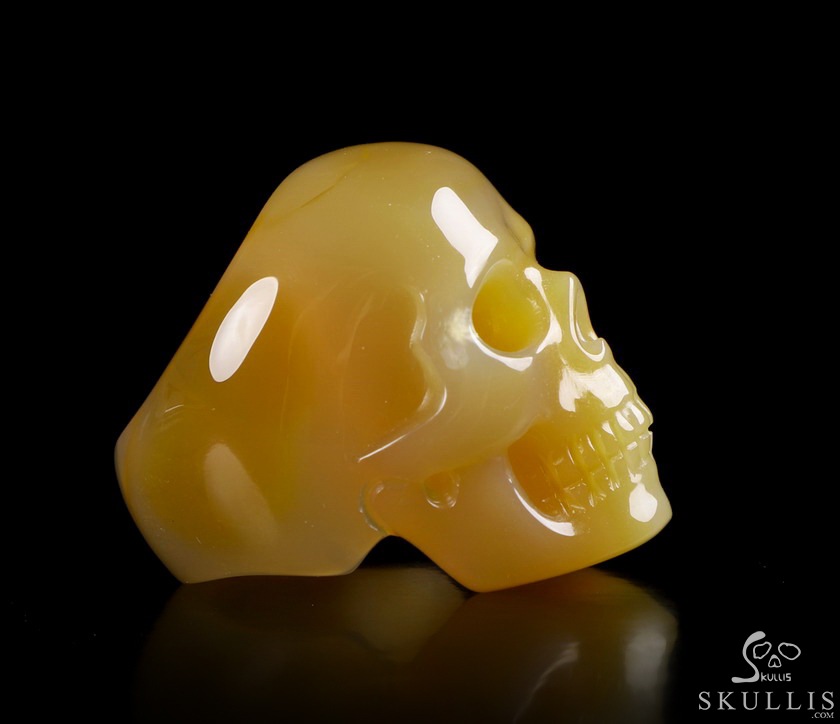 The Poetic Dreamer - US size 10 Agate Hand Carved Crystal Skull Ring, Crystal Healing Skull Jewelry, for Women & Men The Poetic Dreamer - US size 10 Agate Hand Carved Crystal Skull Ring, Crystal Healing Skull Jewelry, for Women & Men