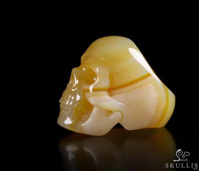 The Poetic Dreamer - US size 10 Agate Hand Carved Crystal Skull Ring, Crystal Healing Skull Jewelry, for Women & Men The Poetic Dreamer - US size 10 Agate Hand Carved Crystal Skull Ring, Crystal Healing Skull Jewelry, for Women & Men