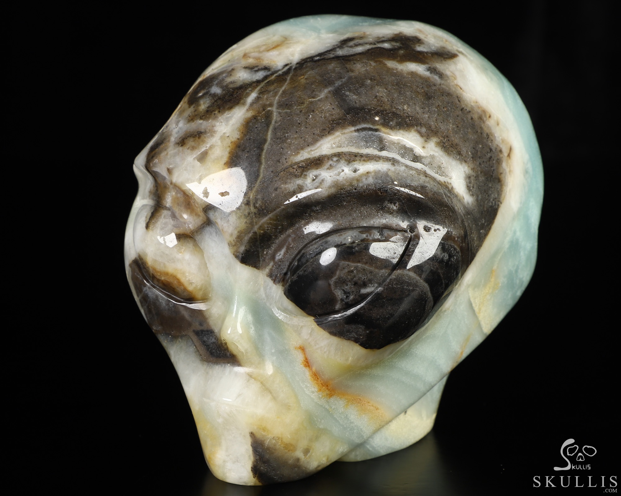 4.1" Chinese Amazonite Star Being Female Alien Crystal Skull Companion, Hand Carved Gemstone Fine Art Sculpture, Reiki Healing Stone Statue 4.1" Chinese Amazonite Star Being Female Alien Crystal Skull Companion, Hand Carved Gemstone Fine Art Sculpture, Reiki Healing Stone Statue