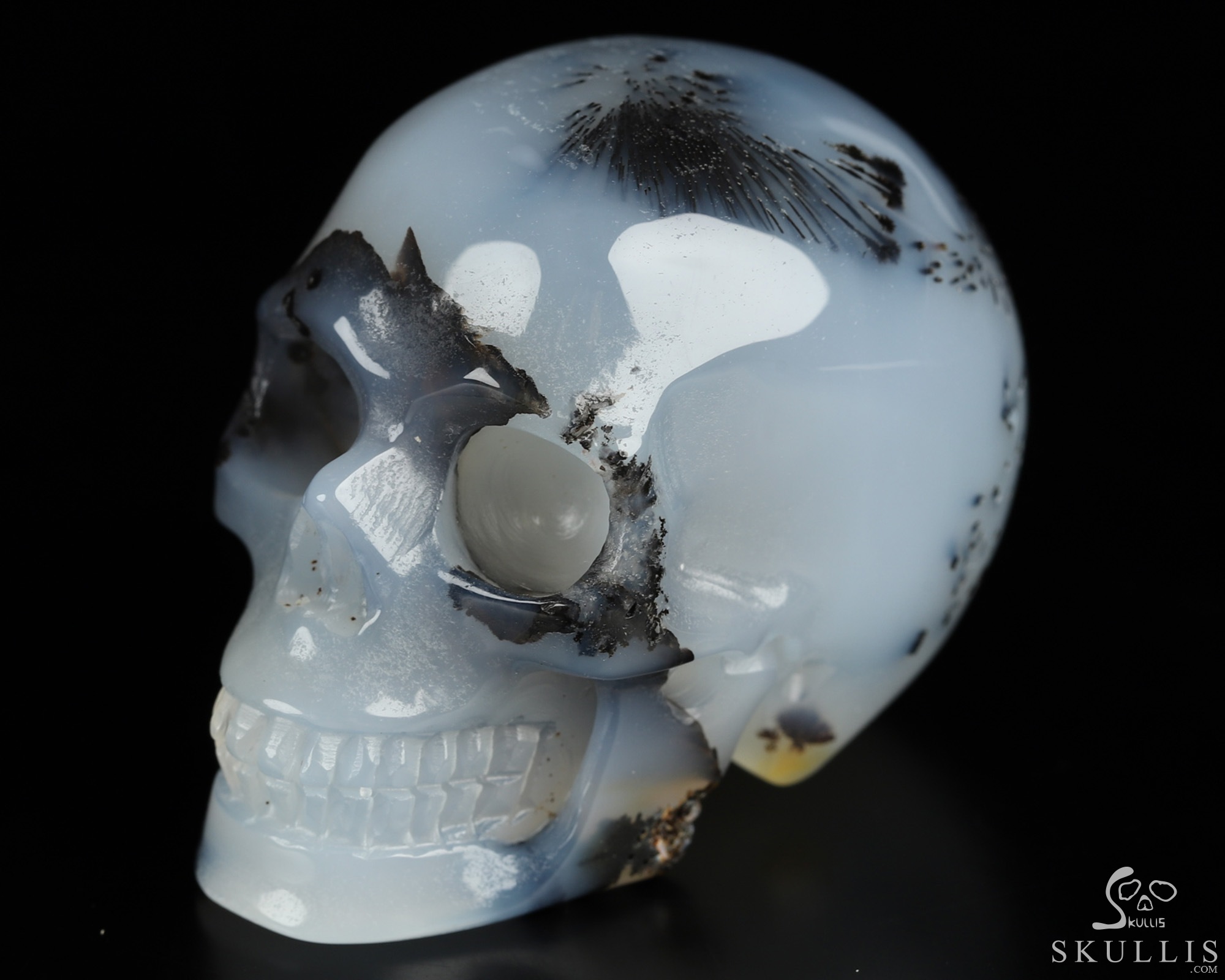 2.0" Sagenitic Agate Hand Carved Crystal Skull, Realistic, Crystal Healing 2.0" Sagenitic Agate Hand Carved Crystal Skull, Realistic, Crystal Healing
