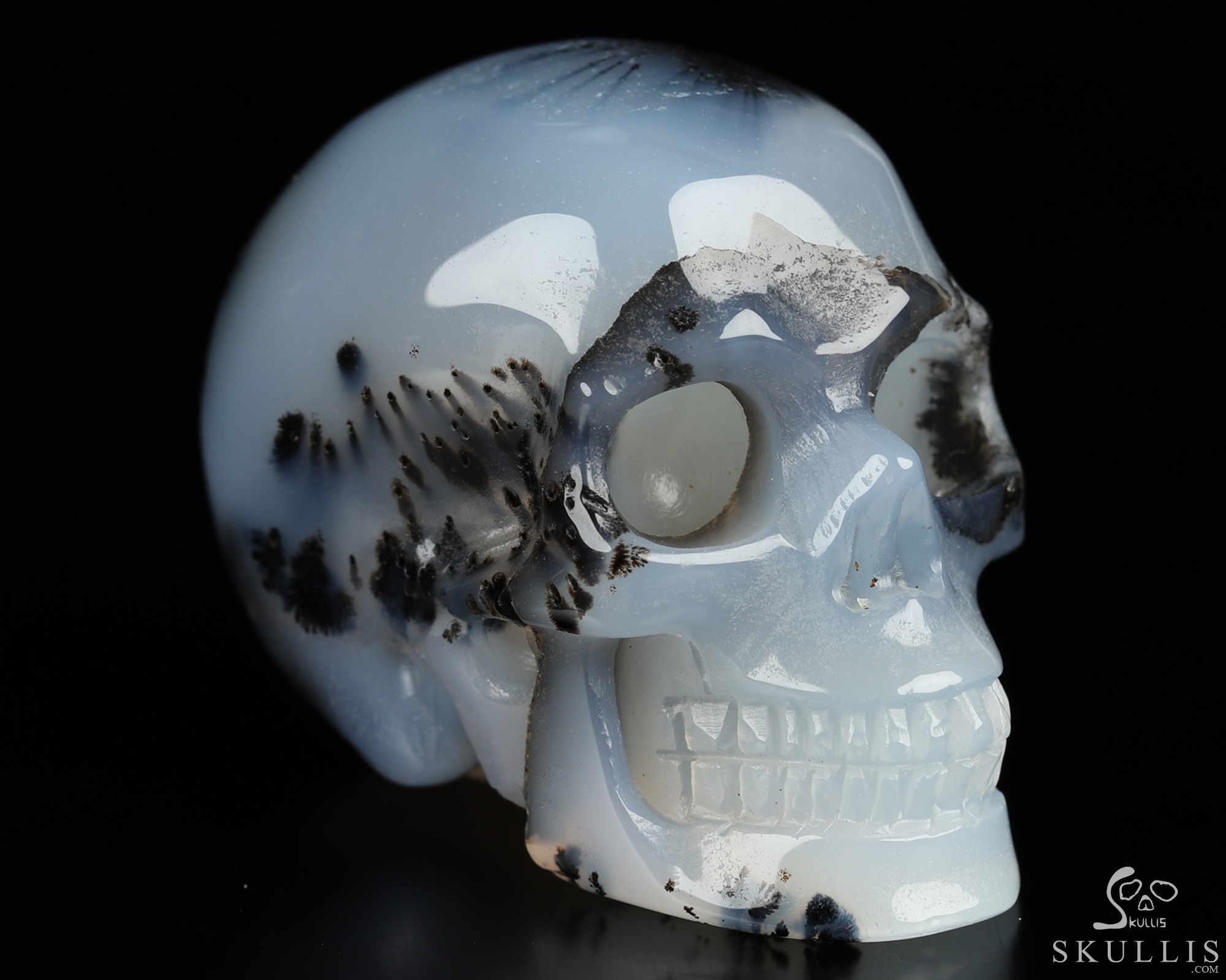 2.0" Sagenitic Agate Hand Carved Crystal Skull, Realistic, Crystal Healing 2.0" Sagenitic Agate Hand Carved Crystal Skull, Realistic, Crystal Healing