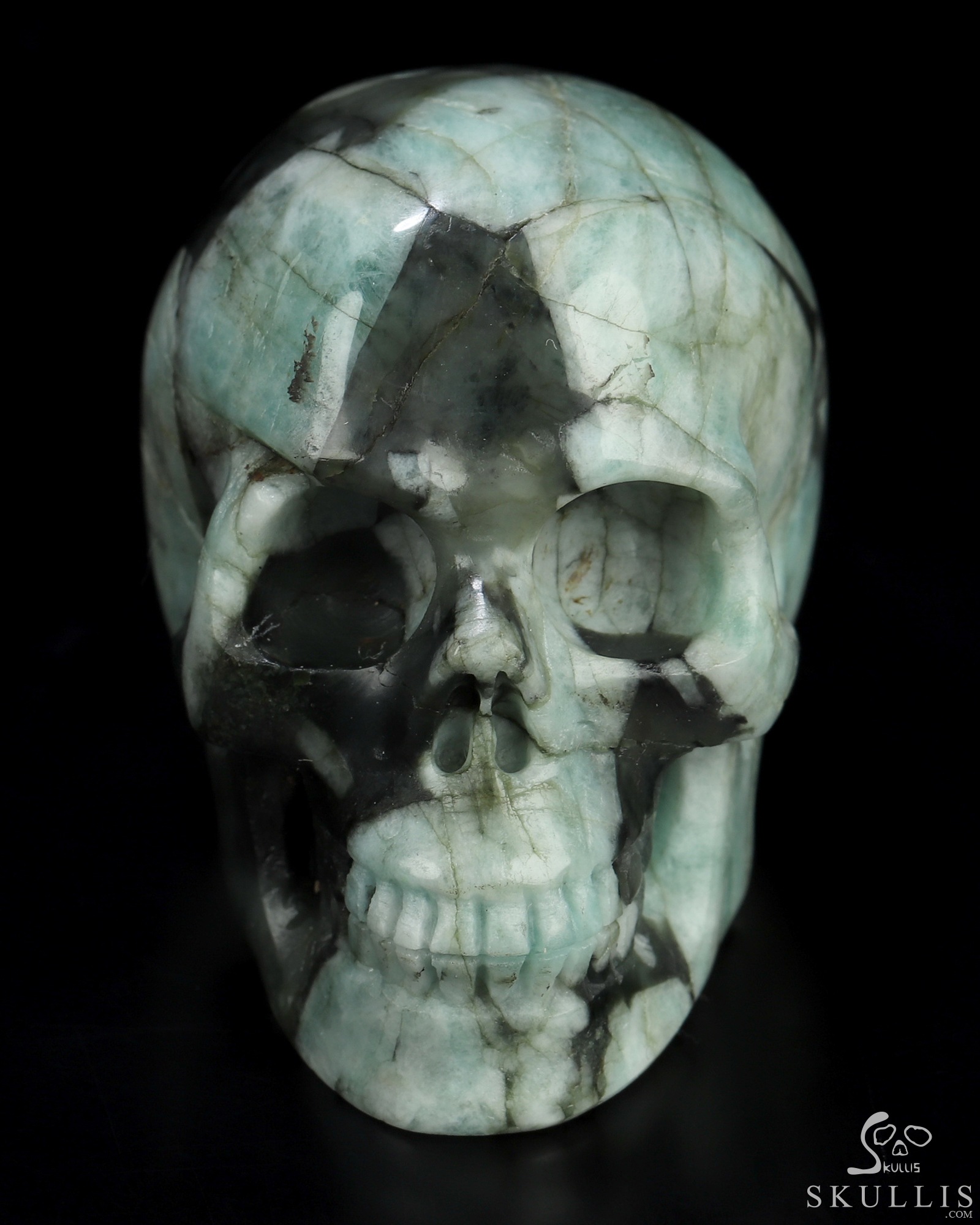 2.0" New Emerald Hand Carved Crystal Skull, Realistic, Crystal Healing 2.0" New Emerald Hand Carved Crystal Skull, Realistic, Crystal Healing