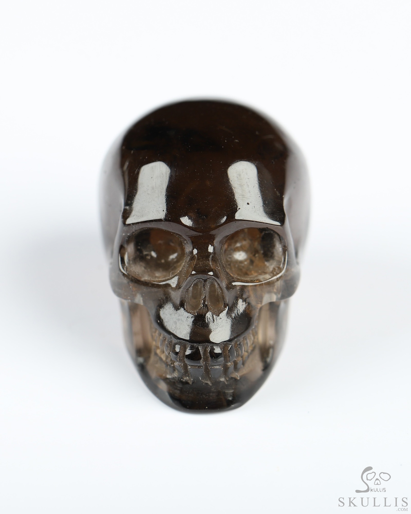 1.1" Smoky Quartz Rock Crystal Hand Carved Crystal Skull, Realistic, Crystal Healing 1.1" Smoky Quartz Rock Crystal Hand Carved Crystal Skull, Realistic, Crystal Healing