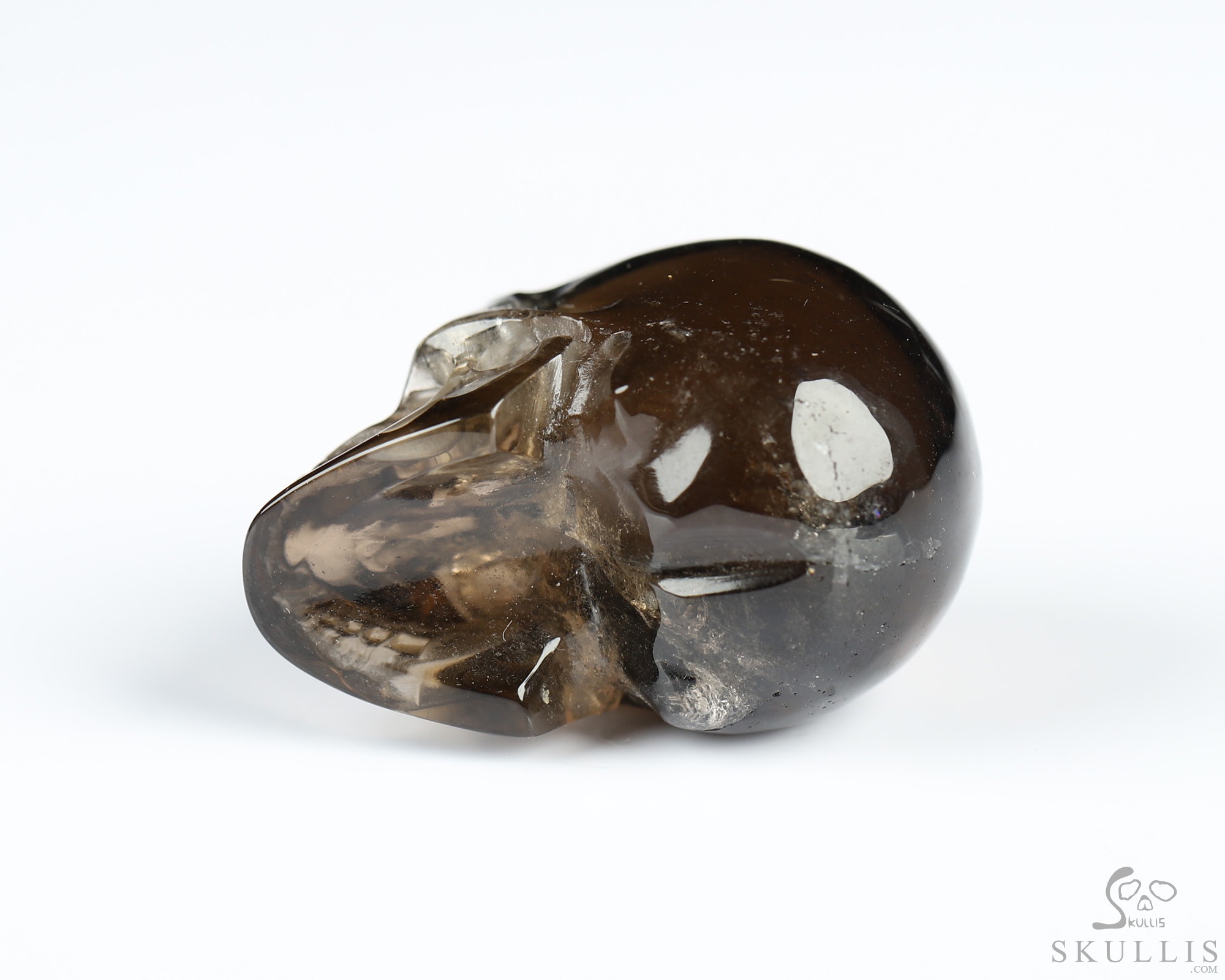 1.1" Smoky Quartz Rock Crystal Hand Carved Crystal Skull, Realistic, Crystal Healing 1.1" Smoky Quartz Rock Crystal Hand Carved Crystal Skull, Realistic, Crystal Healing