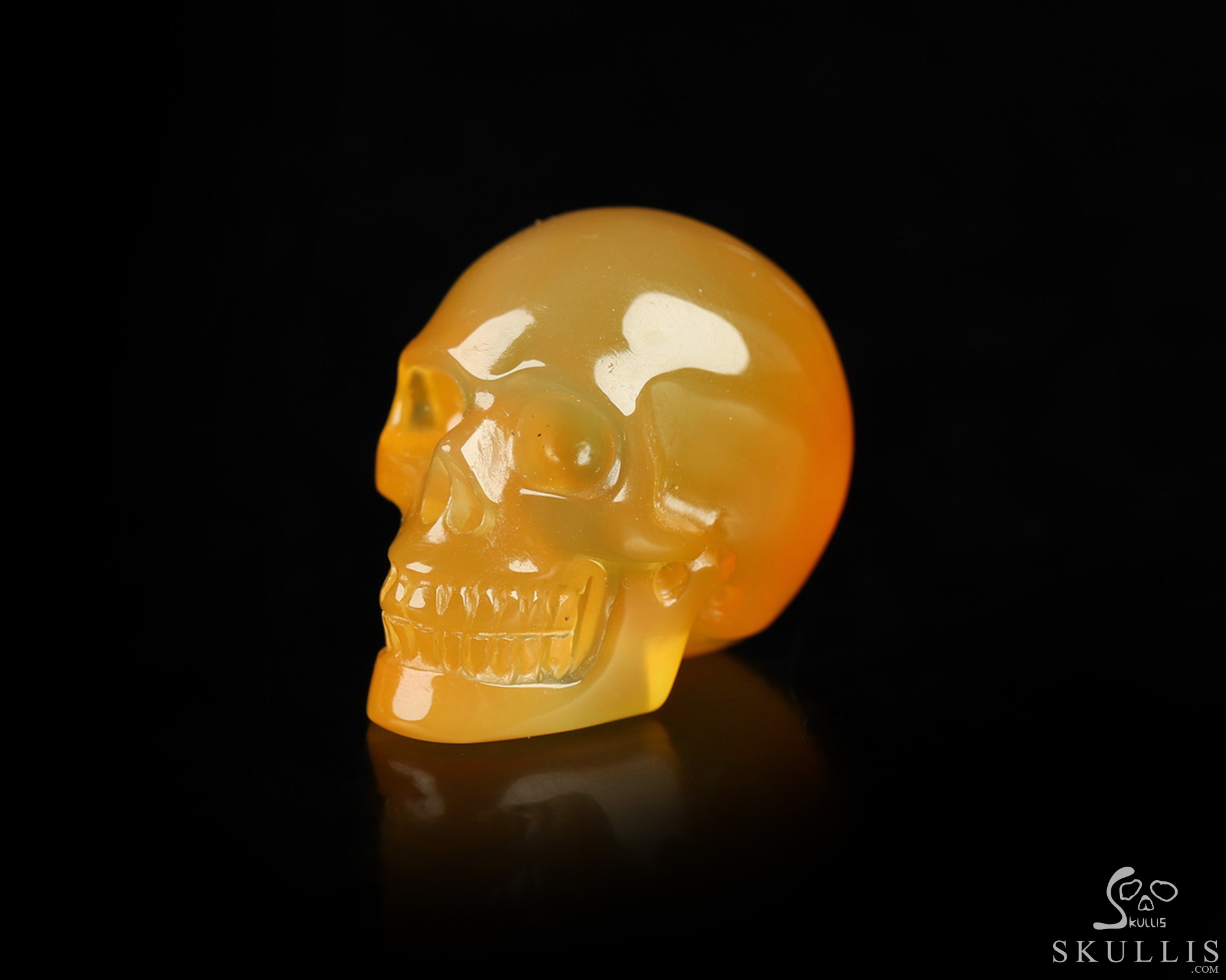 0.9" Carnelian Hand Carved Crystal Skull, Realistic, Crystal Healing 0.9" Carnelian Hand Carved Crystal Skull, Realistic, Crystal Healing