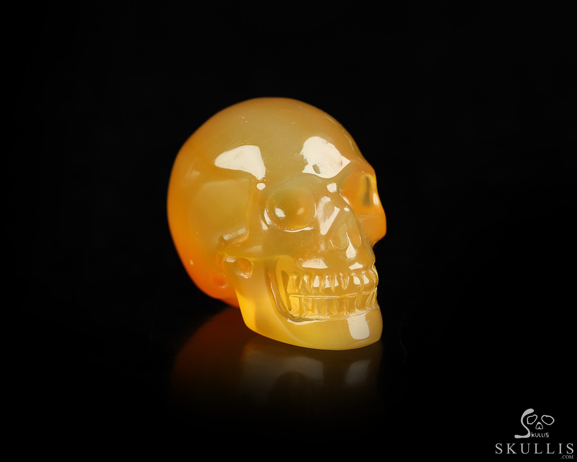 0.9" Carnelian Hand Carved Crystal Skull, Realistic, Crystal Healing 0.9" Carnelian Hand Carved Crystal Skull, Realistic, Crystal Healing