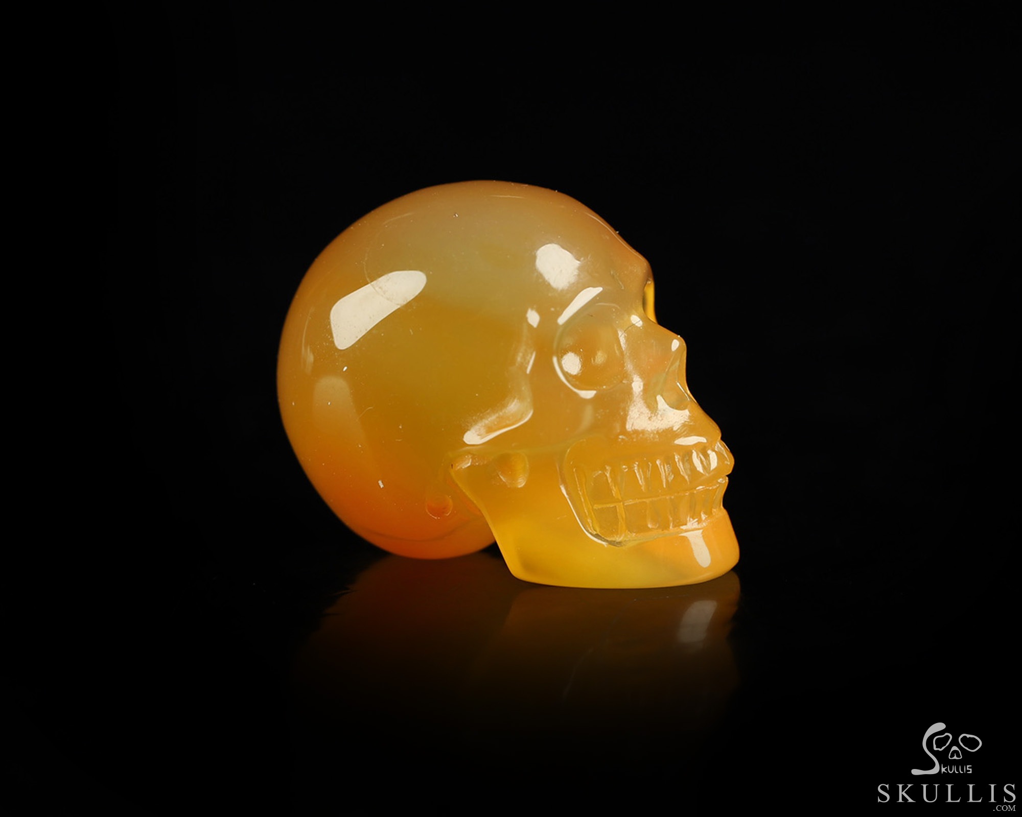 0.9" Carnelian Hand Carved Crystal Skull, Realistic, Crystal Healing 0.9" Carnelian Hand Carved Crystal Skull, Realistic, Crystal Healing