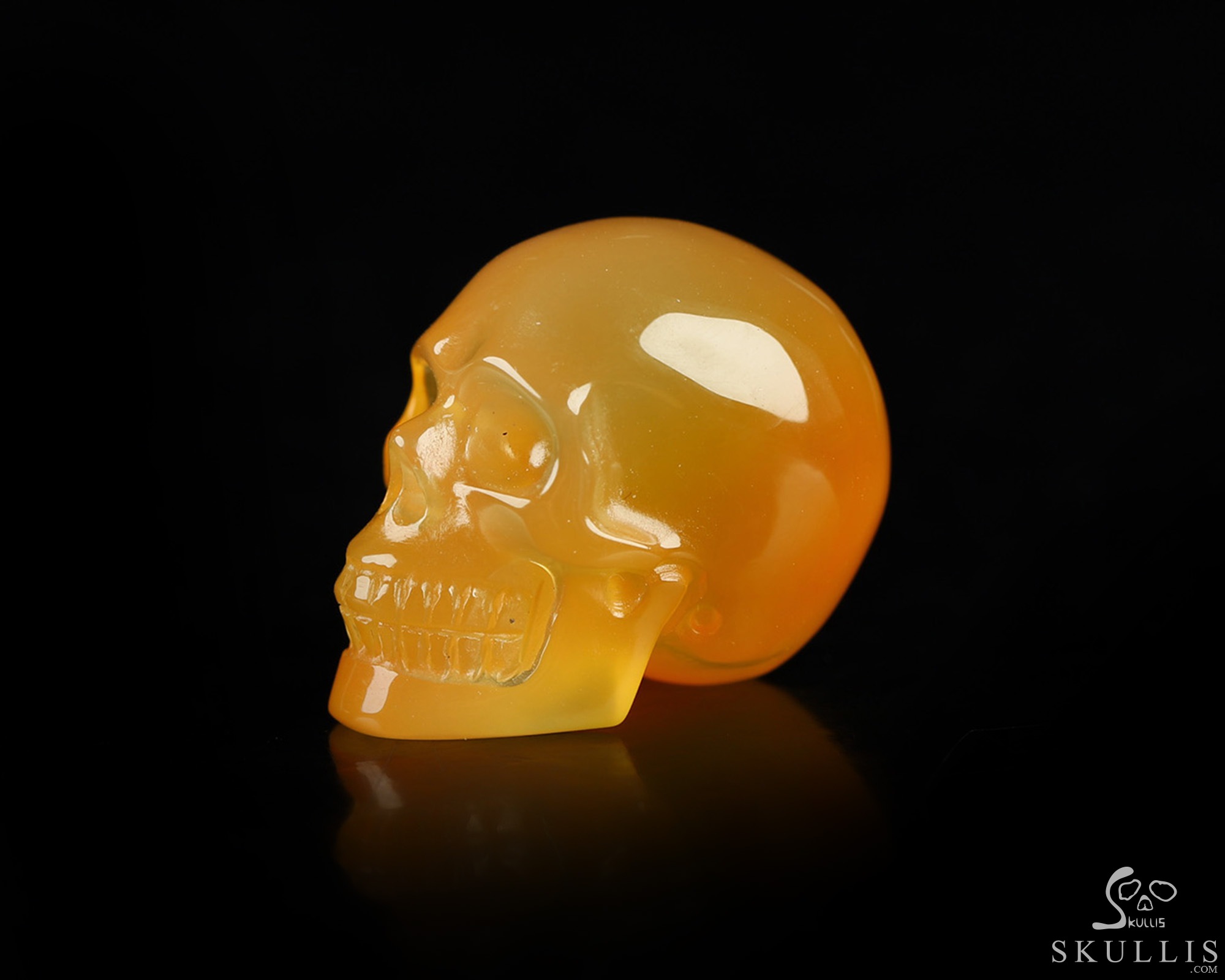 0.9" Carnelian Hand Carved Crystal Skull, Realistic, Crystal Healing 0.9" Carnelian Hand Carved Crystal Skull, Realistic, Crystal Healing