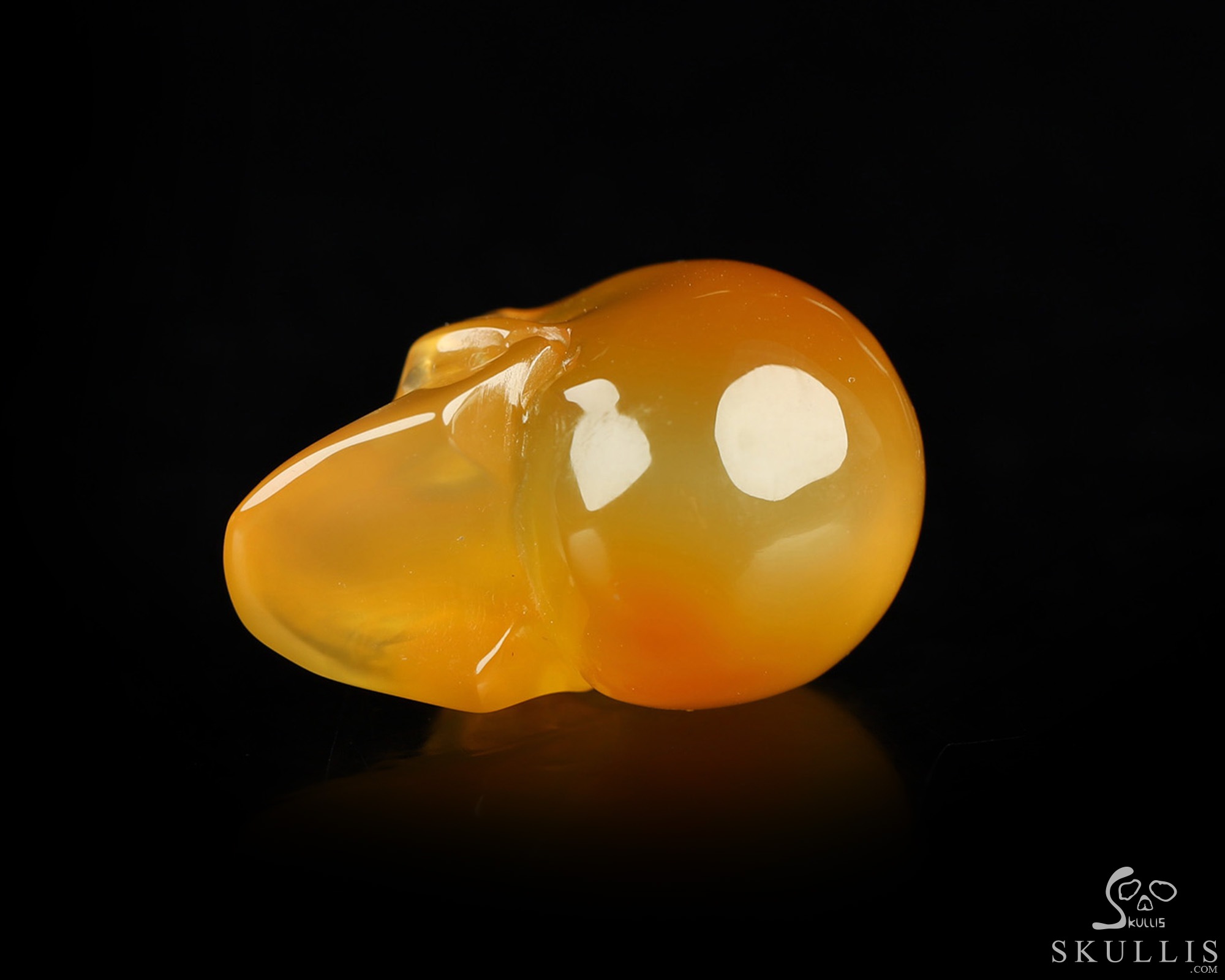 0.9" Carnelian Hand Carved Crystal Skull, Realistic, Crystal Healing 0.9" Carnelian Hand Carved Crystal Skull, Realistic, Crystal Healing