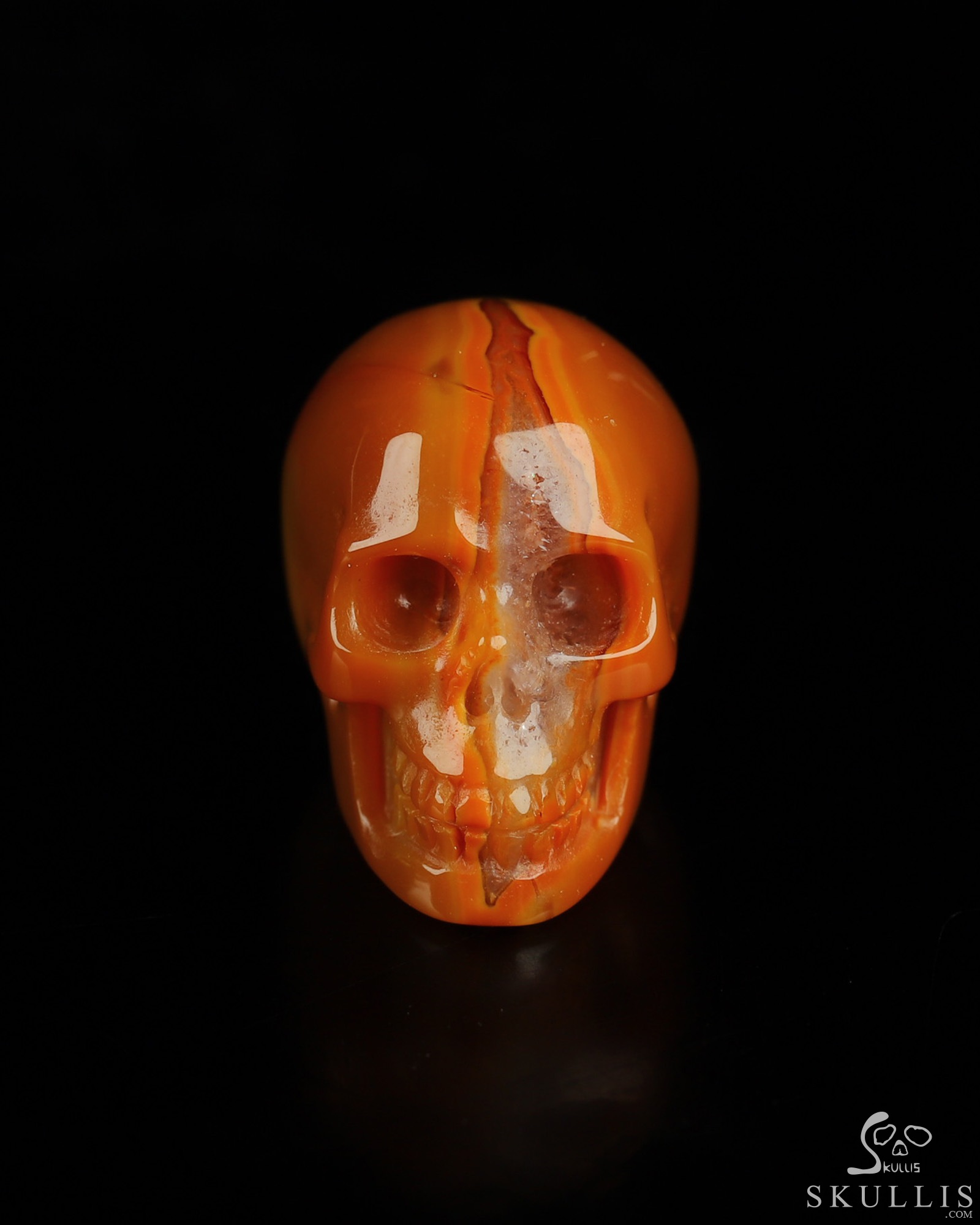 0.7" Empire Red Agate Hand Carved Crystal Skull, Realistic, Crystal Healing 0.7" Empire Red Agate Hand Carved Crystal Skull, Realistic, Crystal Healing