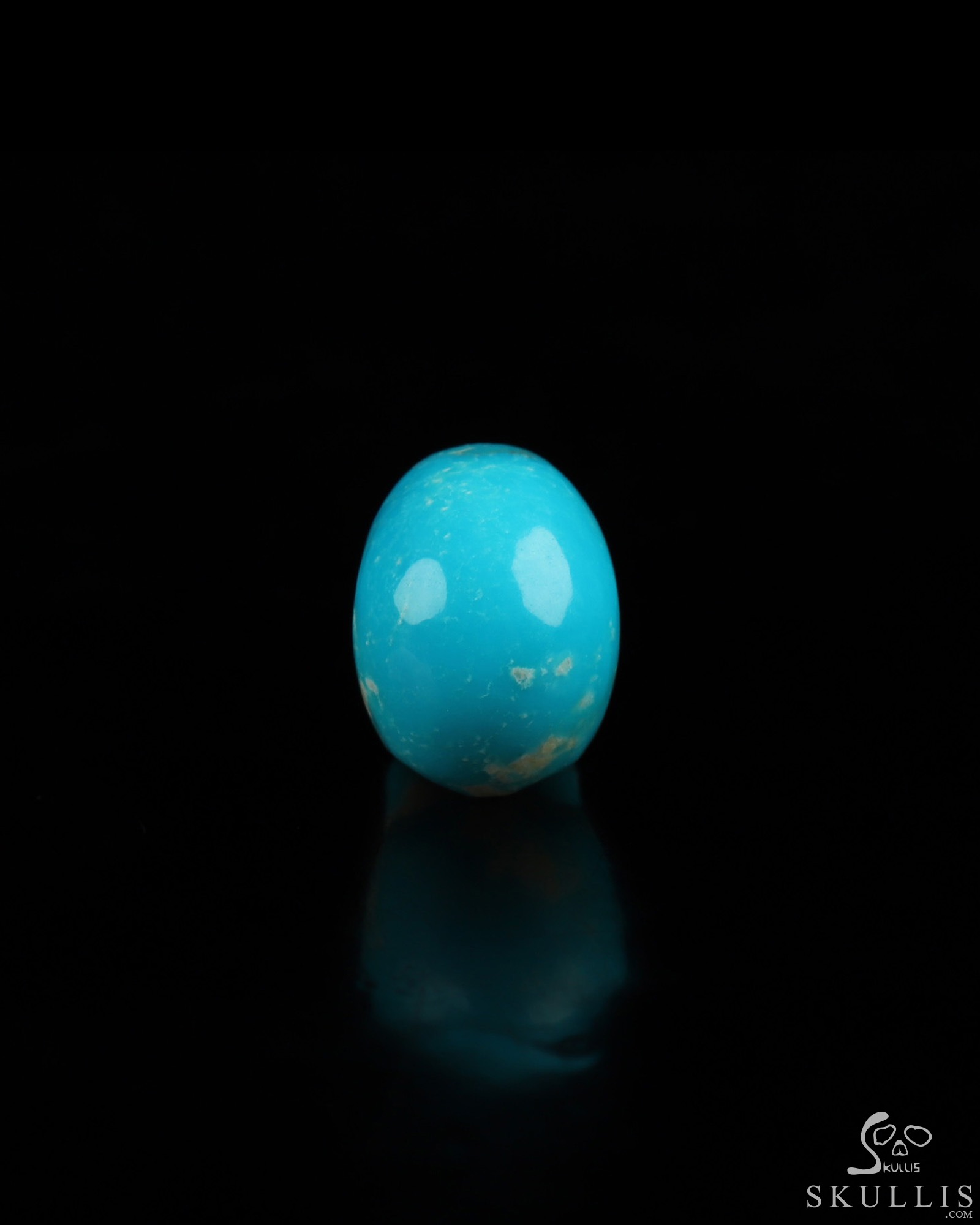 Gemstone 0.5" American Turquoise Hand Carved Crystal Skull, Realistic, Crystal Healing Gemstone 0.5" American Turquoise Hand Carved Crystal Skull, Realistic, Crystal Healing