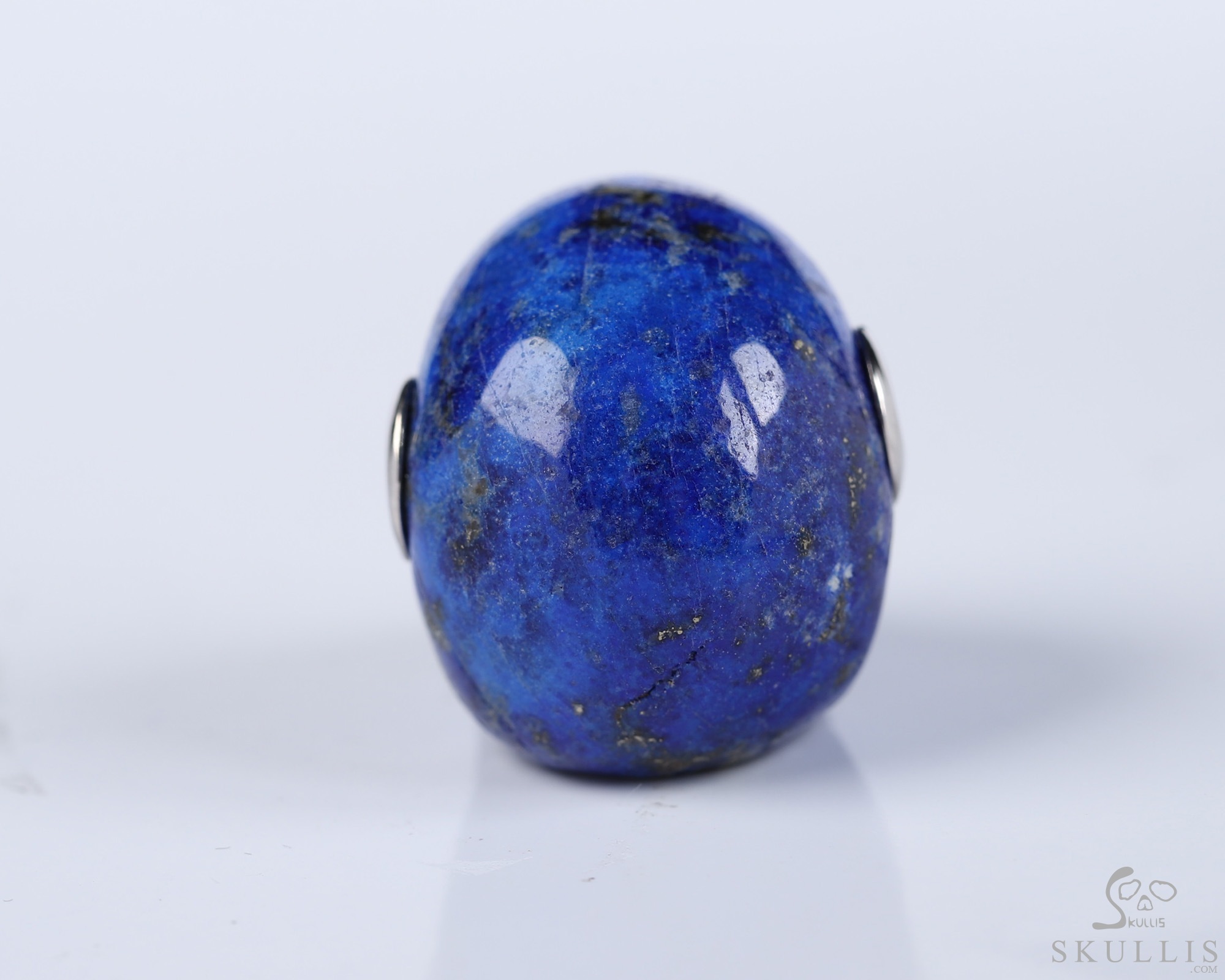 Gemstone Necklace of 1.1" Lapis Lazuli Hand Carved Crystal Skull Pendant, Skull Jewelry Gemstone Necklace of 1.1" Lapis Lazuli Hand Carved Crystal Skull Pendant, Skull Jewelry