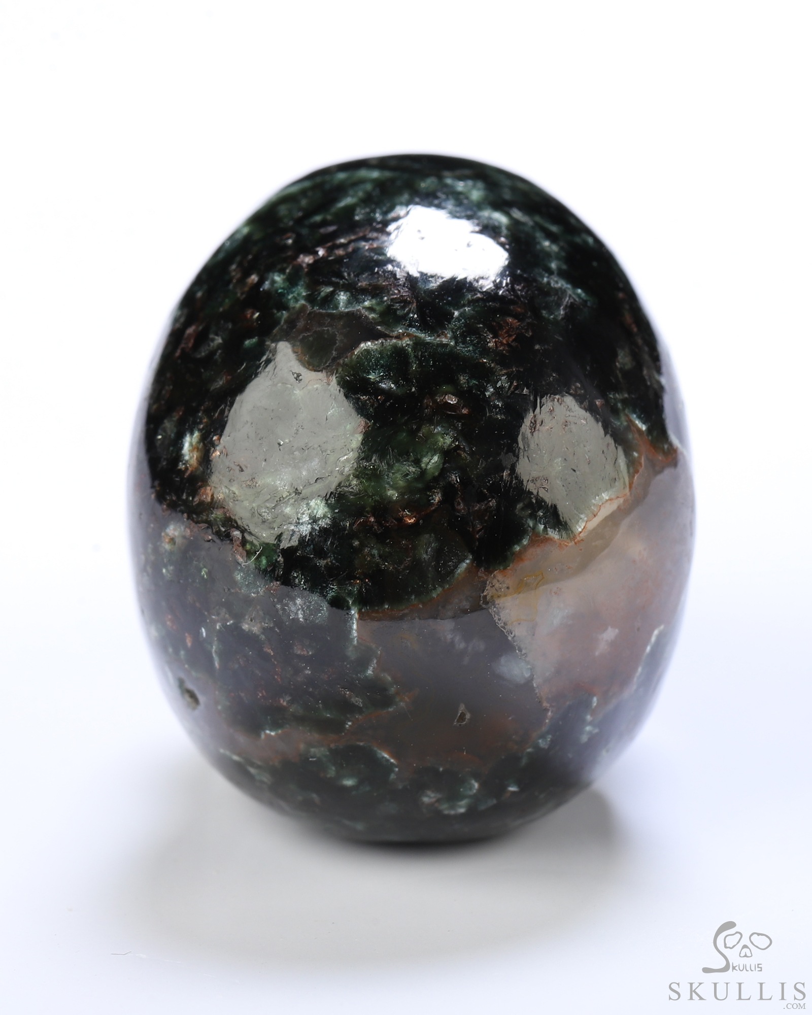 1.5" Seraphinite Hand Carved Crystal Skull, Realistic, Crystal Healing 1.5" Seraphinite Hand Carved Crystal Skull, Realistic, Crystal Healing