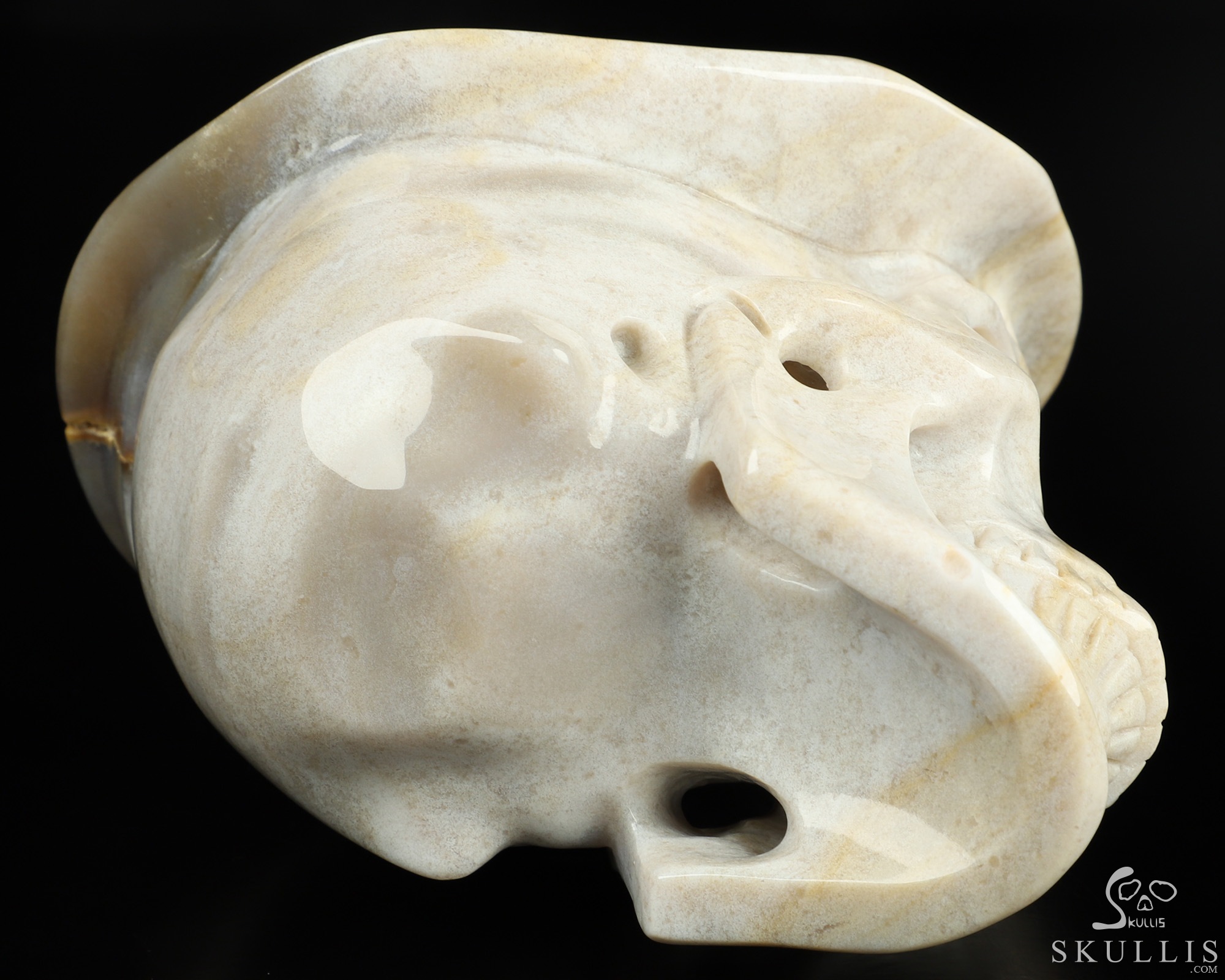5.5" Indian Agate Hand Carved Beret Crystal Skull Sculpture, Crystal Healing 5.5" Indian Agate Hand Carved Beret Crystal Skull Sculpture, Crystal Healing