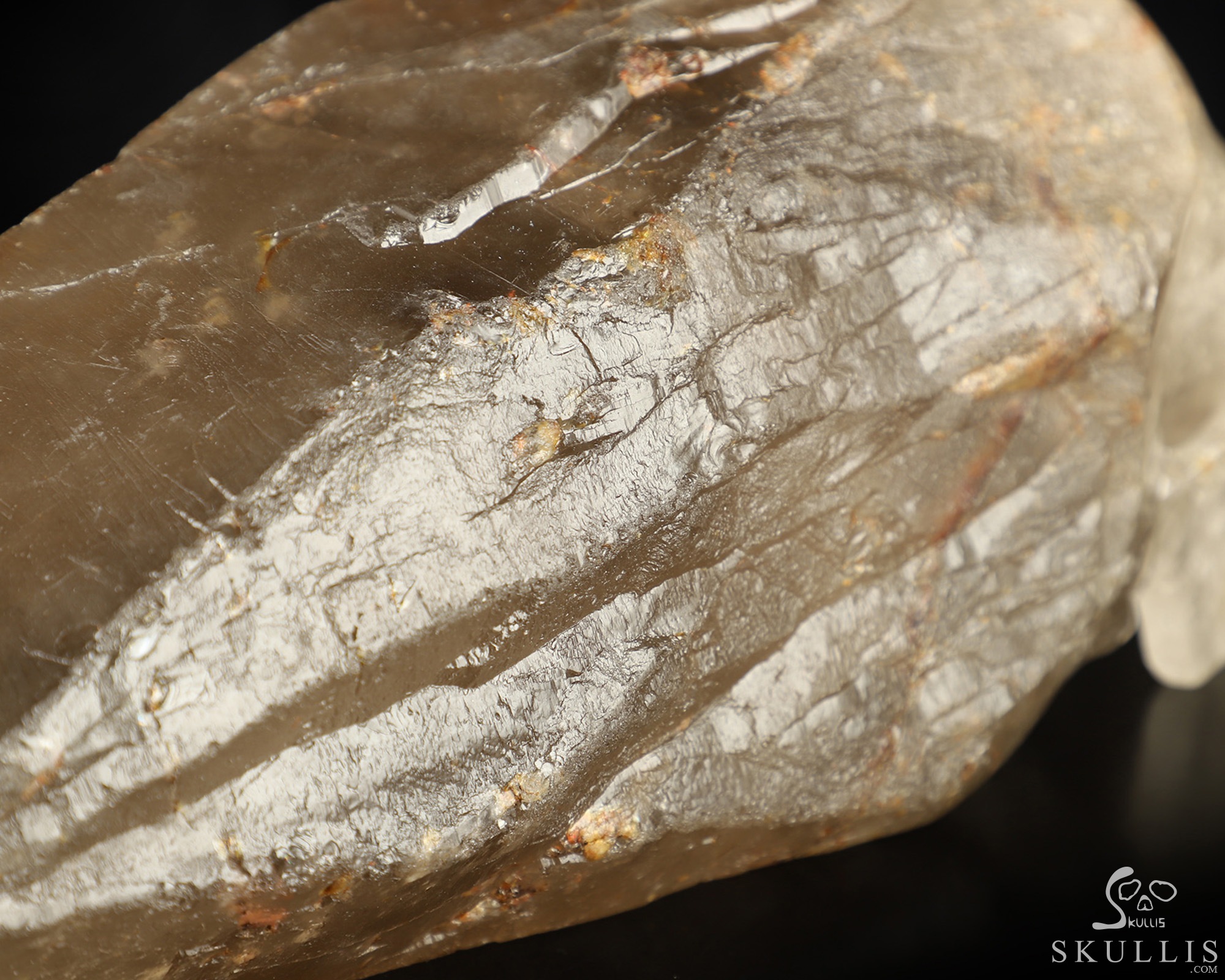 13.6" Smoky Quartz Rock Crystal Hand Carved Crystal Skull Wand/Point Sculpture, Crystal Healing 13.6" Smoky Quartz Rock Crystal Hand Carved Crystal Skull Wand/Point Sculpture, Crystal Healing