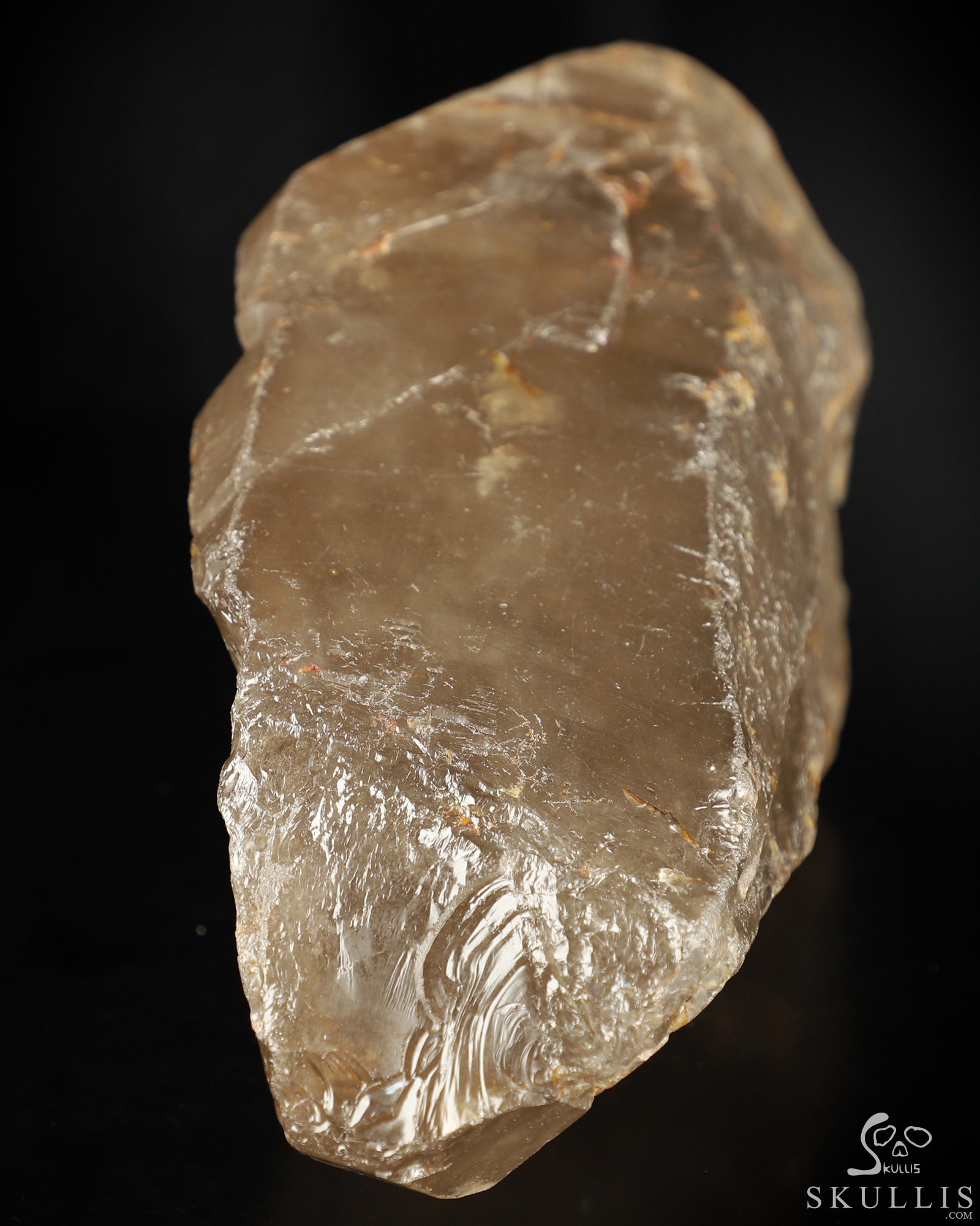 13.6" Smoky Quartz Rock Crystal Hand Carved Crystal Skull Wand/Point Sculpture, Crystal Healing 13.6" Smoky Quartz Rock Crystal Hand Carved Crystal Skull Wand/Point Sculpture, Crystal Healing