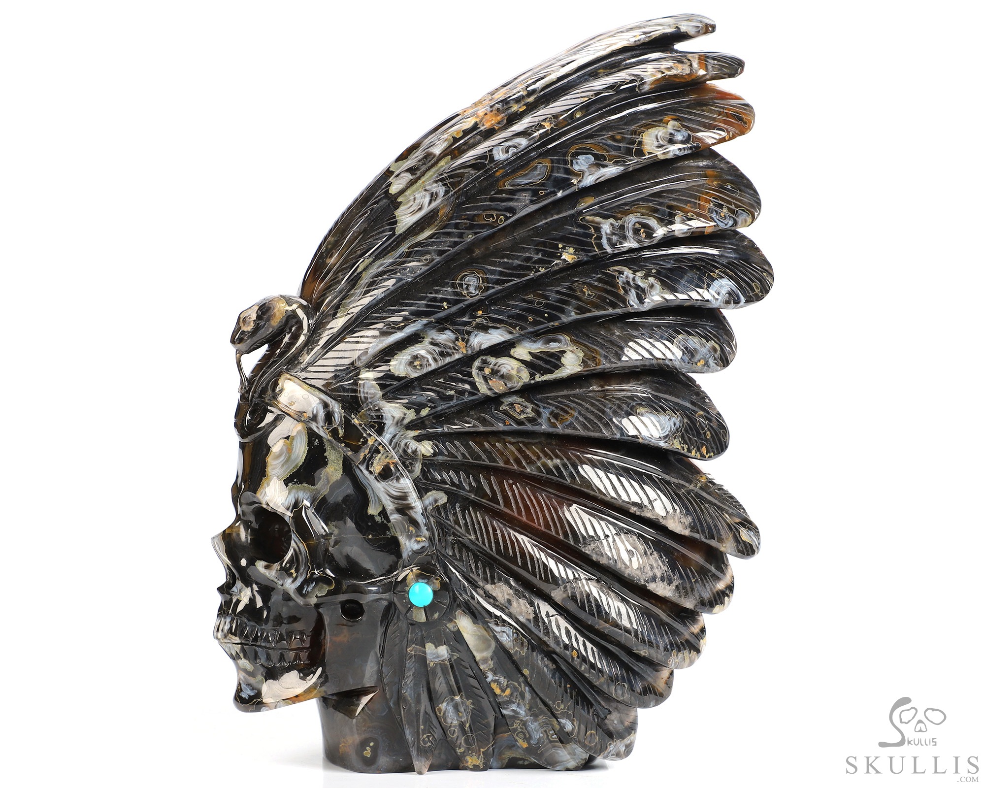 9.7" Premium Brazilian Agate Geode Hand Carved Crystal Indian Crystal Skull and Snake Sculpture, Crystal Healing 9.7" Premium Brazilian Agate Geode Hand Carved Crystal Indian Crystal Skull and Snake Sculpture, Crystal Healing